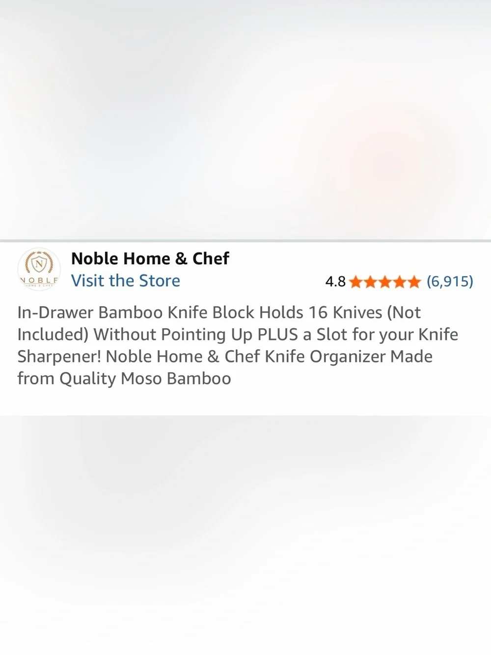 Noble Home & Chef organize your